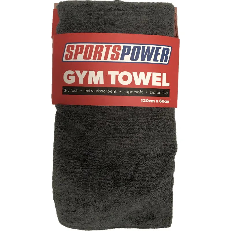 SPORTSPOWER 2020 GYM TOWEL CHARCAOL