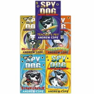 Spy Dog Series 2 Andrew Cope Collection 5 Books Set (Teachers Pet, Rollercoaster, Brainwashed, Storm Chaser, Mummy Madness)