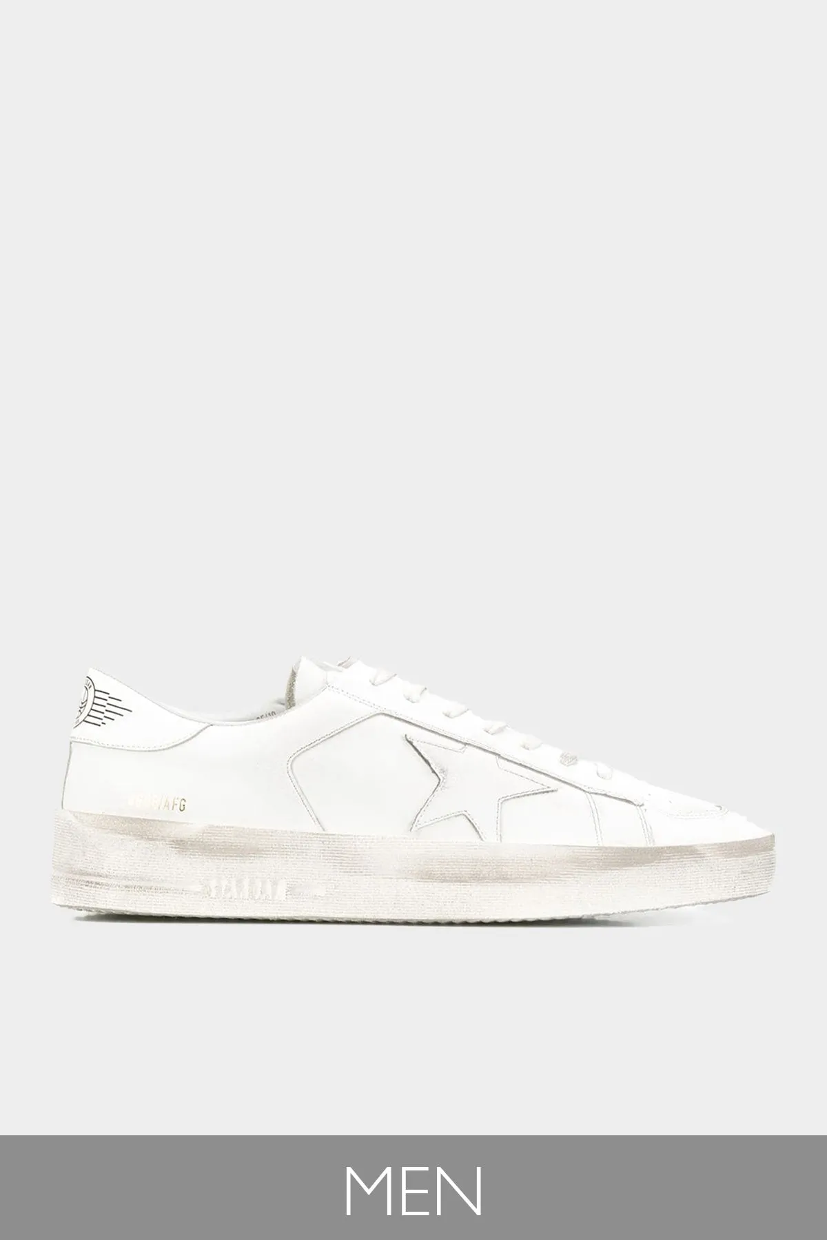 Stardan Optic White Leather Men Sneaker