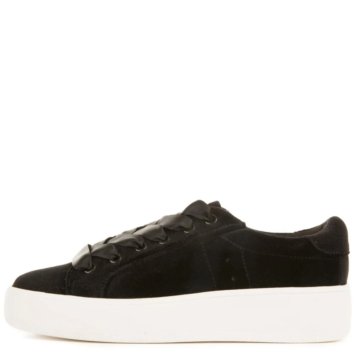 Steve Madden for Women: Bertie-V Black Platform Sneakers