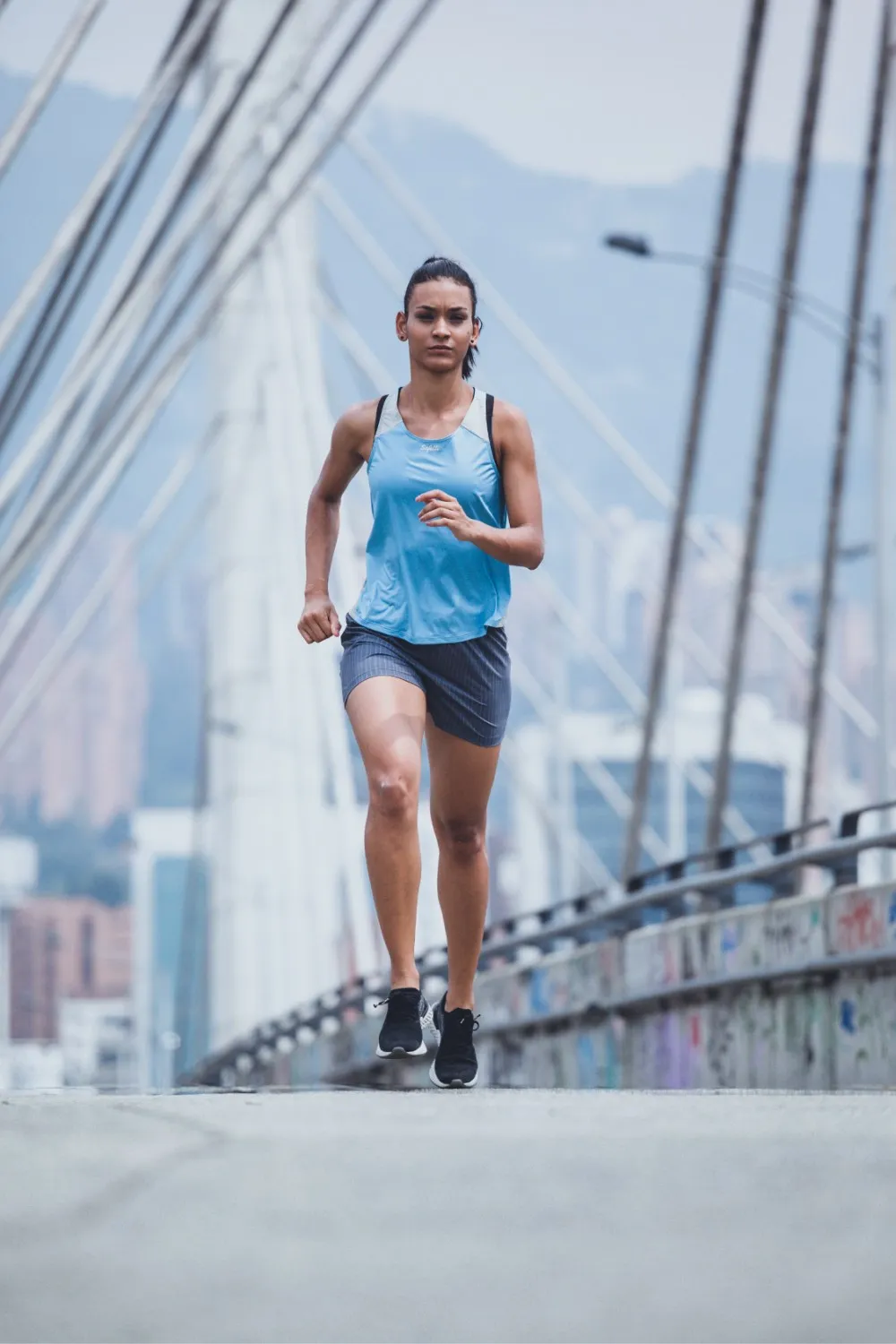 Sunset Running - Endeavor - Sleeveless Running Jersey. Women