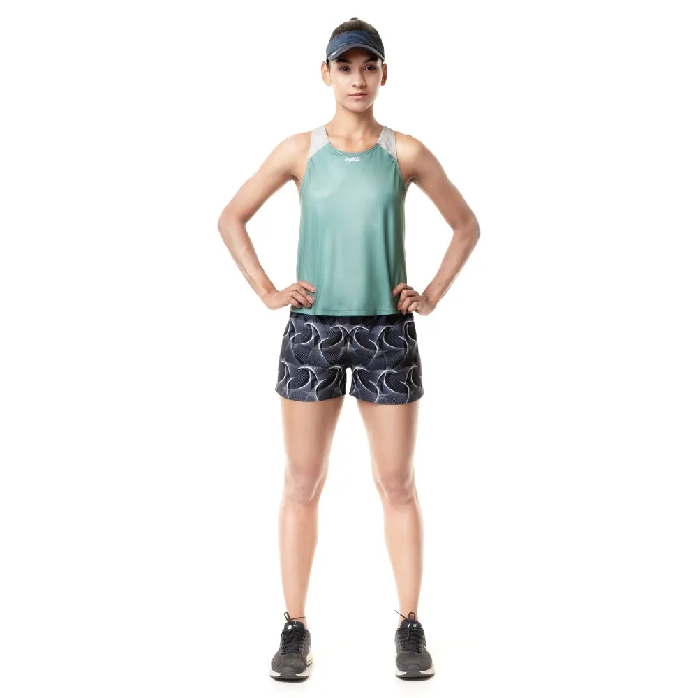Sunset Running - Indomite - Sleeveless Running Jersey. Women