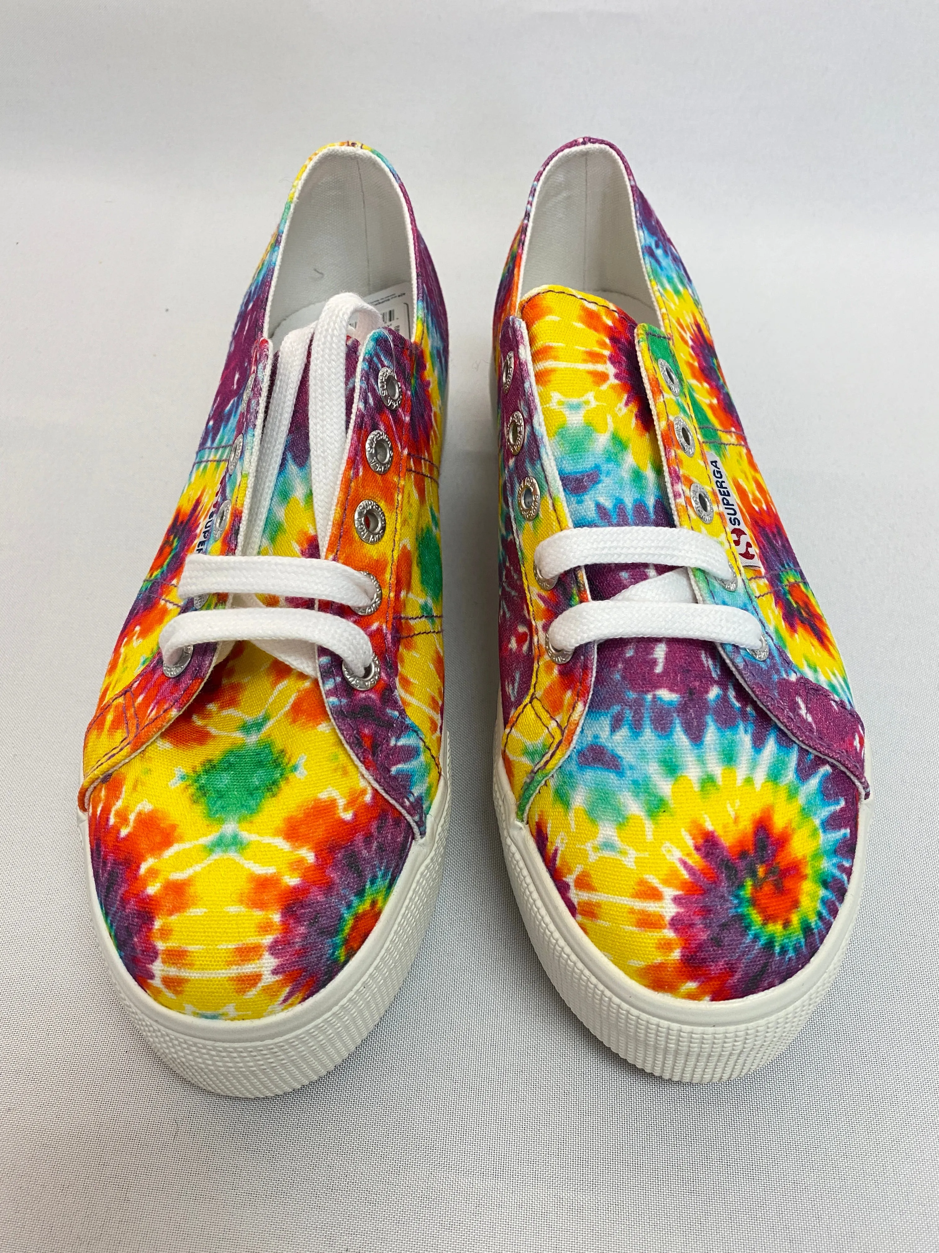 Superga Tie-Dye Platform Sneakers