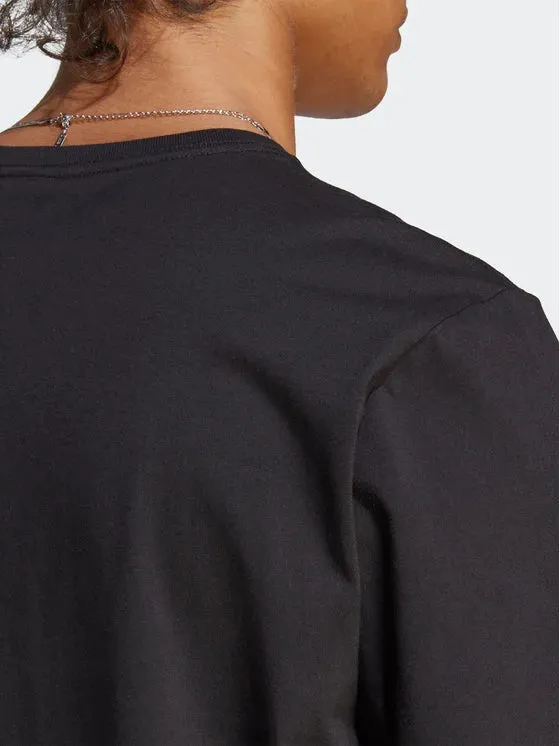 T-SHIRT ADIDAS UOMO MAGLIA TRAINING FITNESS SPORT COTONE NERA