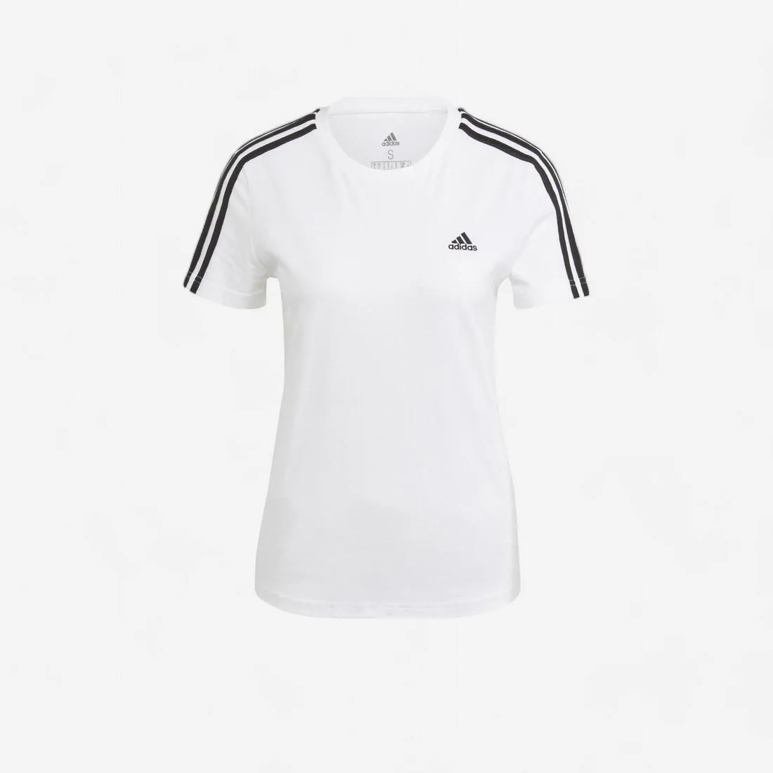T-SHIRT DE FITNESS SOFT TRAINING ADIDAS FEMME BLANC