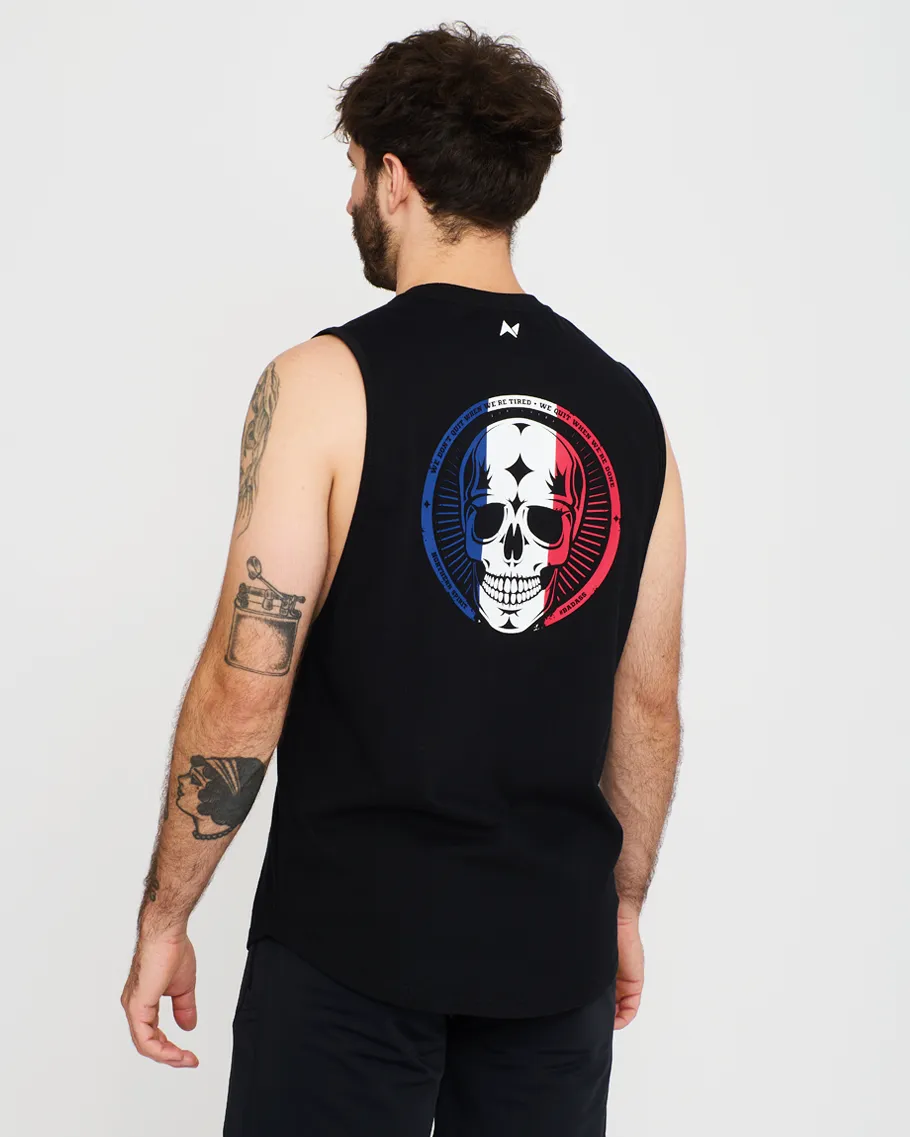 Tank - NS Angel French Skull