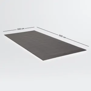 TAPIS DE PROTECTION SOL POUR MATERIEL DE FITNESS - taille L - 100x200 cm