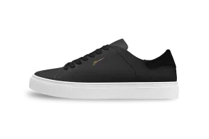 The Lorenzo - Black Leather / White Sole - Womens