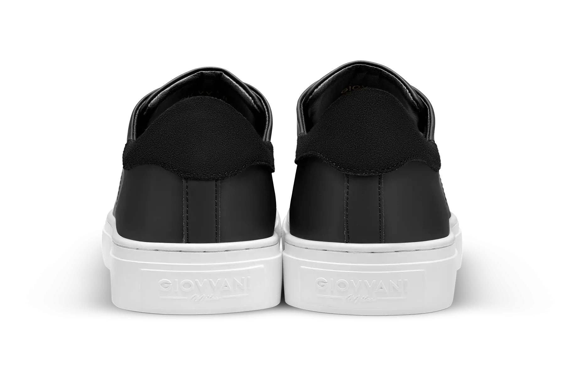 The Lorenzo - Black Leather / White Sole - Womens