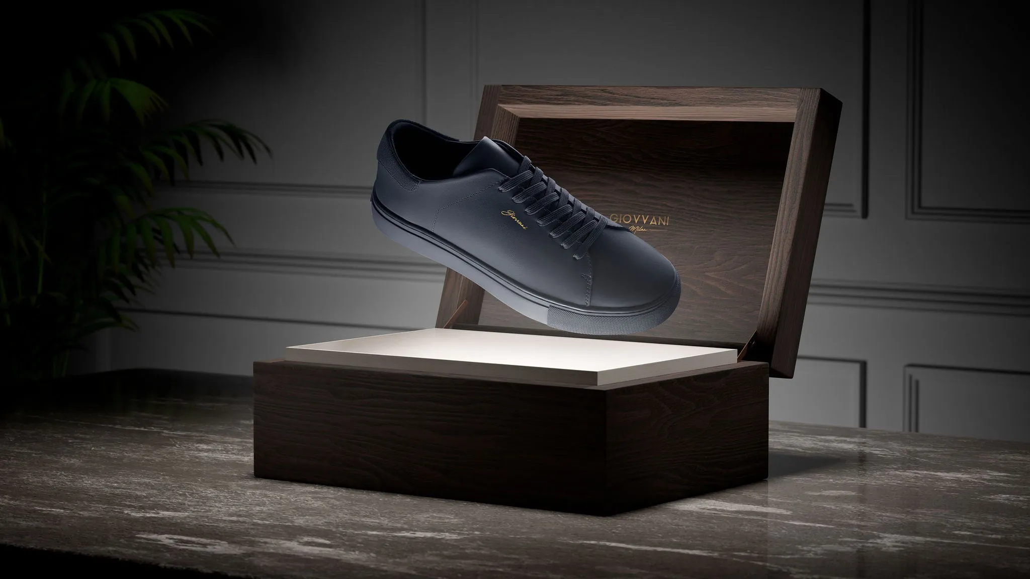 The Lorenzo - Blue Leather / Blue Sole
