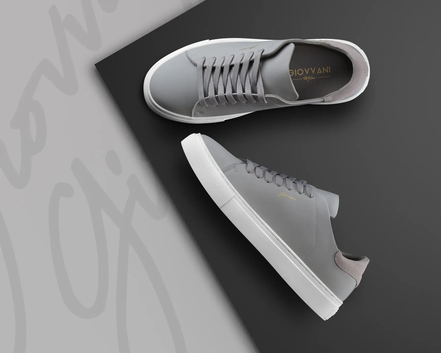 The Lorenzo - Grey Leather / White Sole - Womens