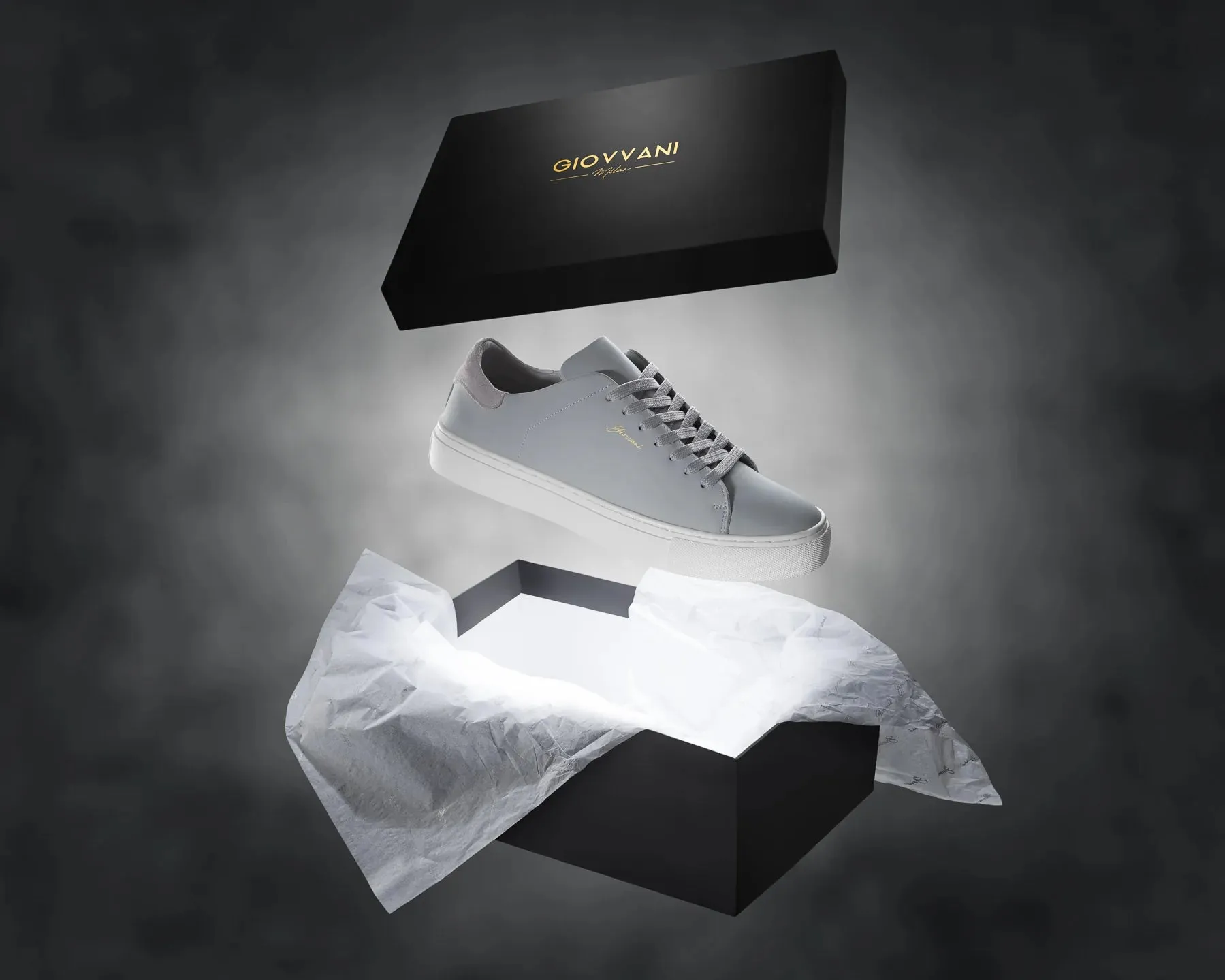The Lorenzo - Grey Leather / White Sole - Womens