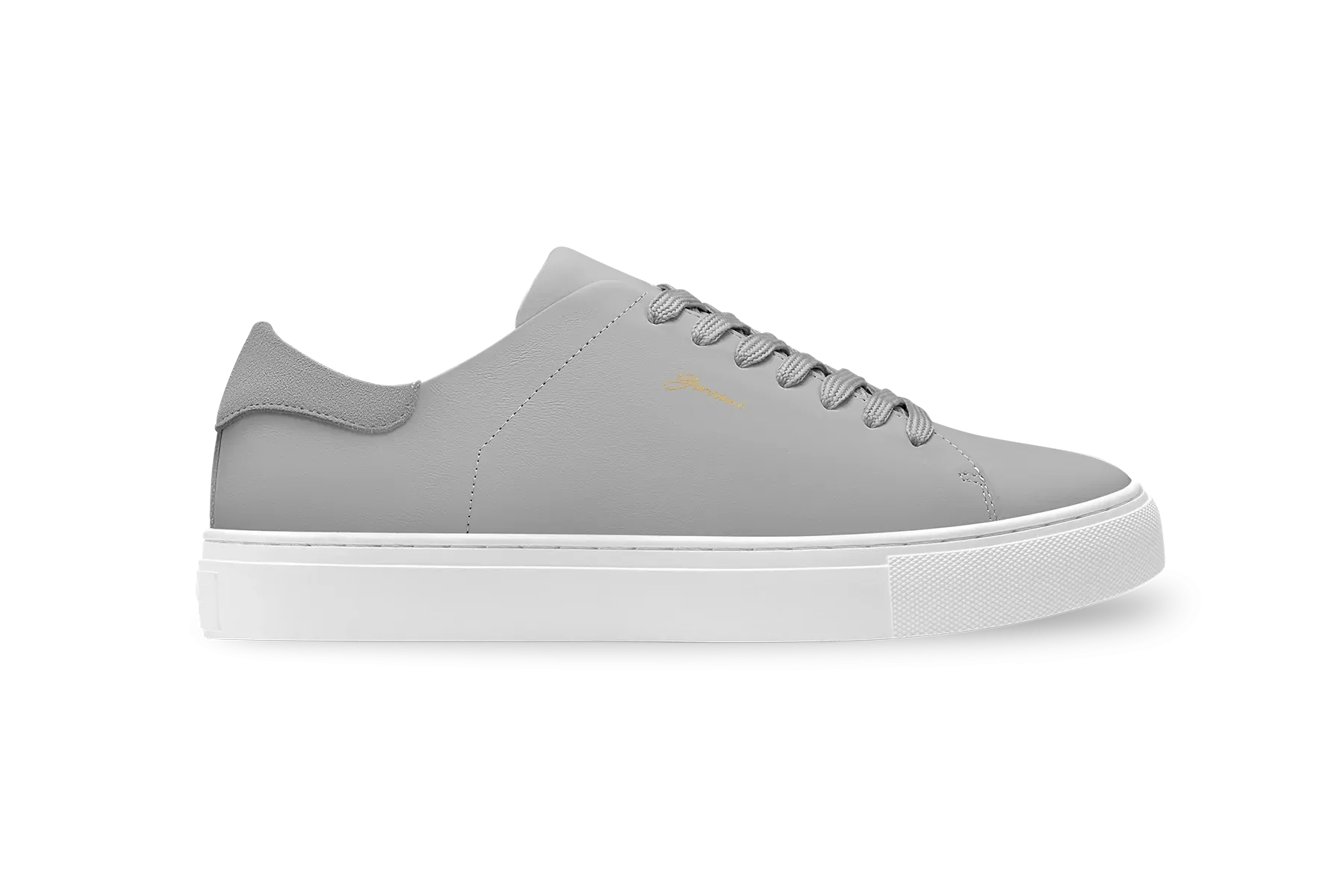 The Lorenzo - Grey Leather / White Sole - Womens