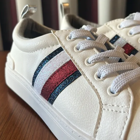 Tommy Hilfiger Rae Sparkle Basic Shoes Sneakers new Youth Boys or Girls Size 5