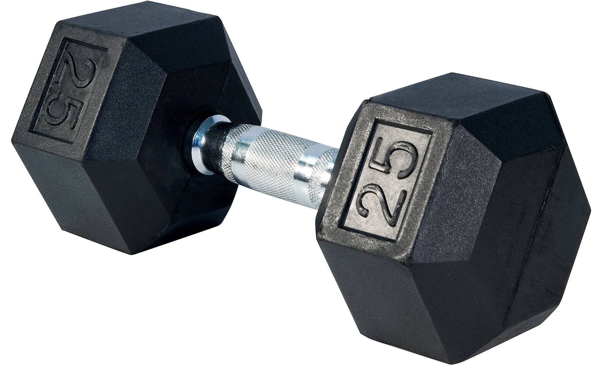 TOP FITNESS RUBBER DUMBBELL 25LB