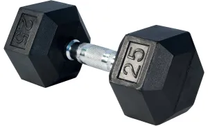 TOP FITNESS RUBBER DUMBBELL 25LB