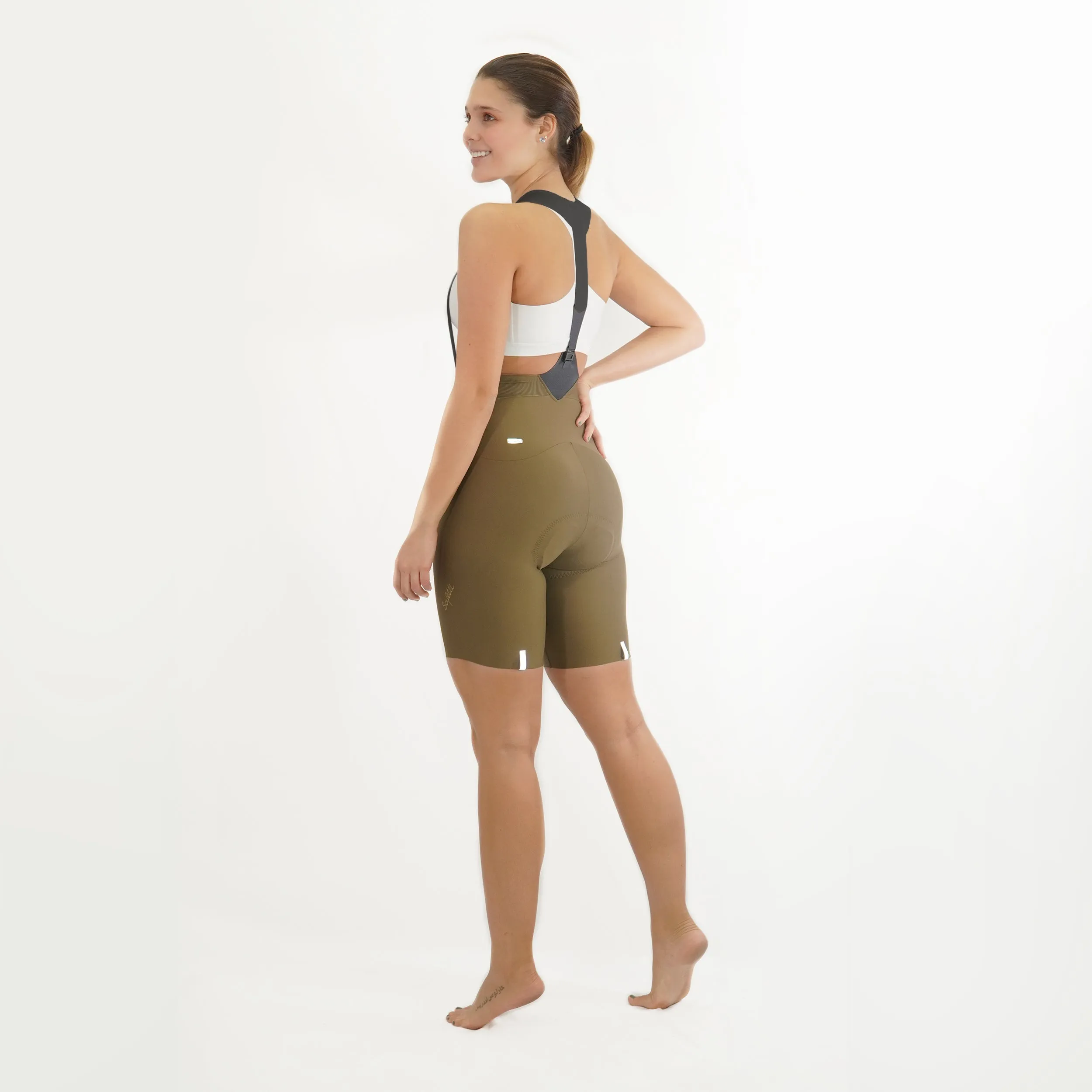 Toscana 2.0 - Oliva Cycling Bib shorts. Women