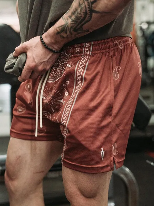Training Fitness Mesh Stretch Shorts