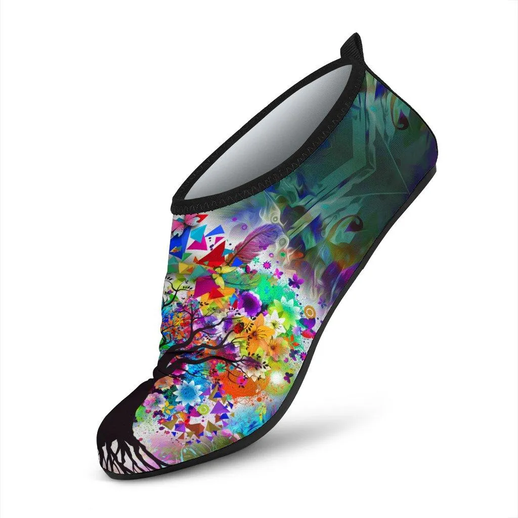 Tree Of Life Aqua Shoes
