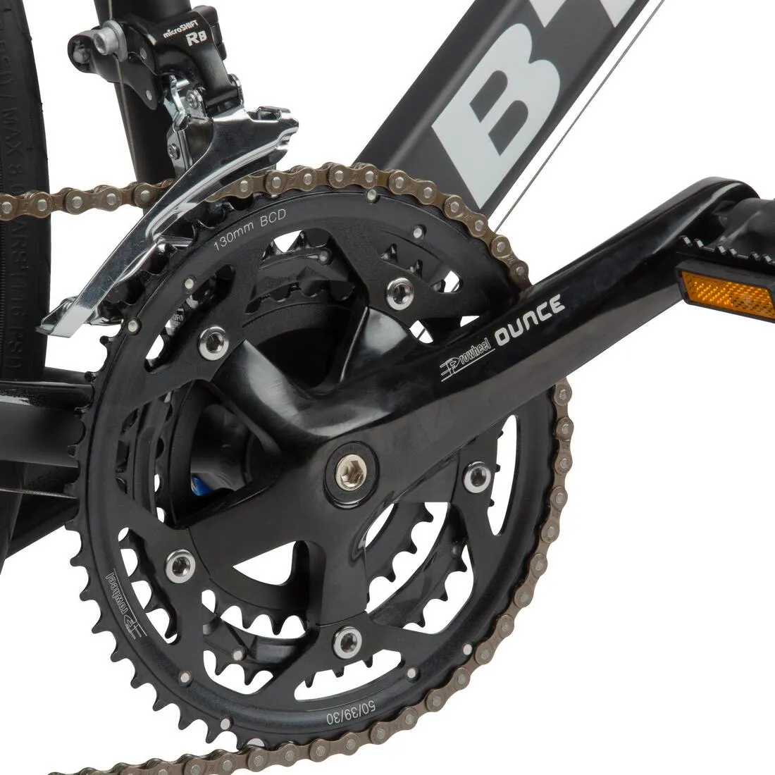 Triban 500 Cyclotourism Road Bike - Black/White