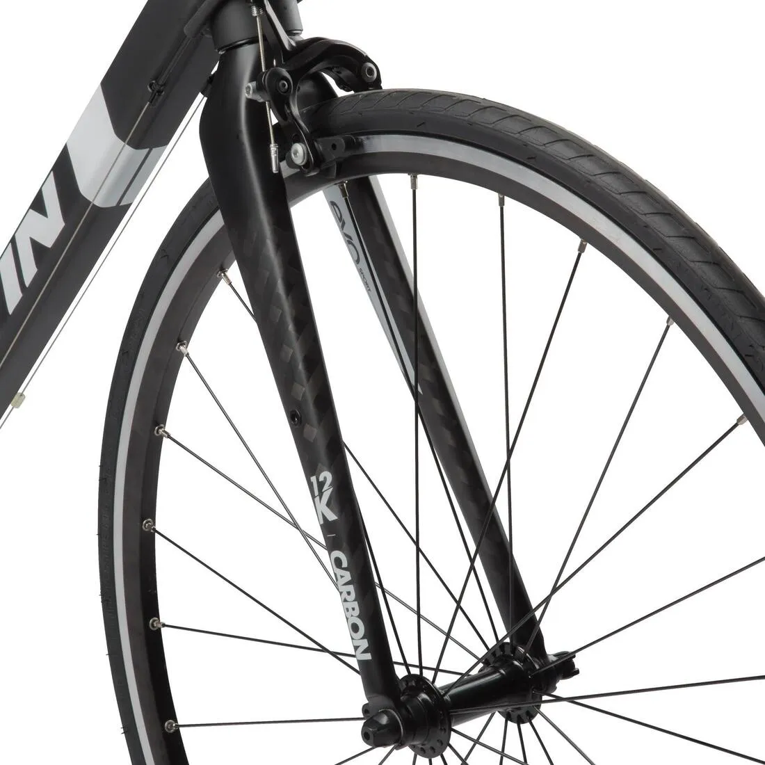 Triban 500 Cyclotourism Road Bike - Black/White