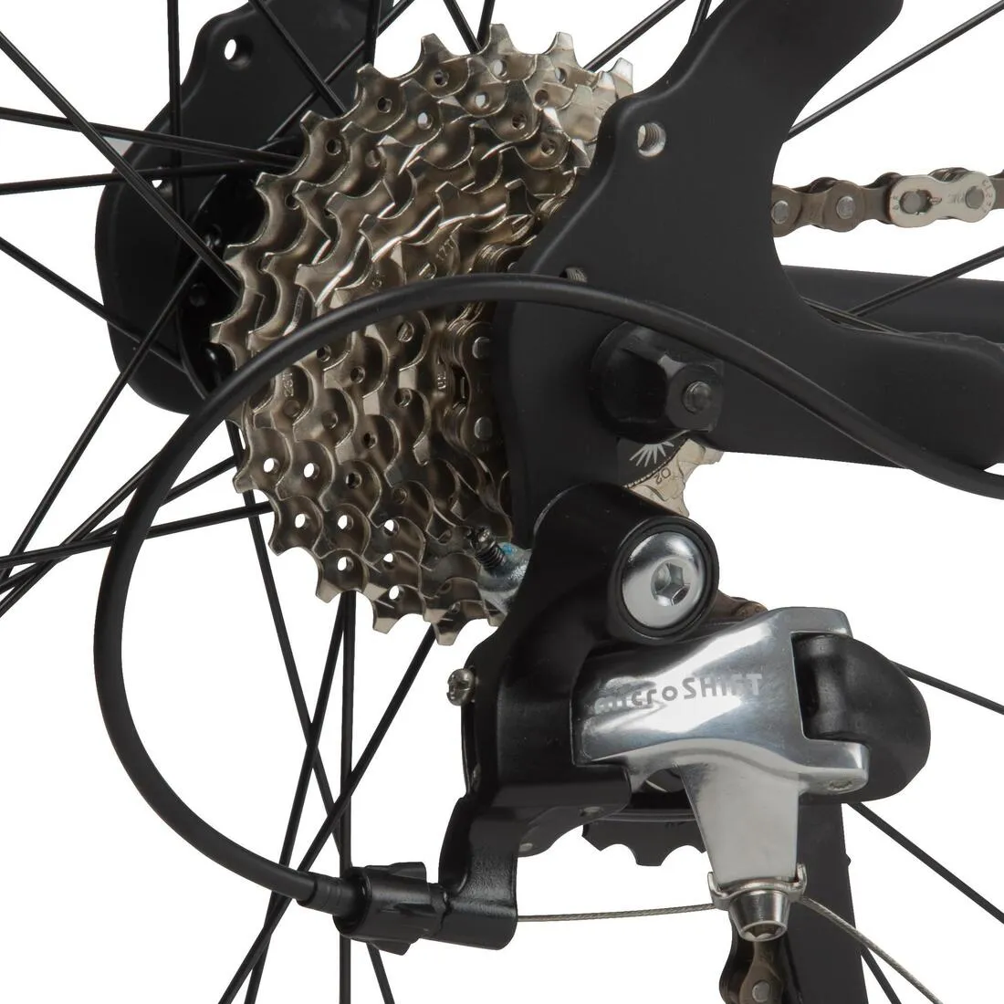 Triban 500 Cyclotourism Road Bike - Black/White