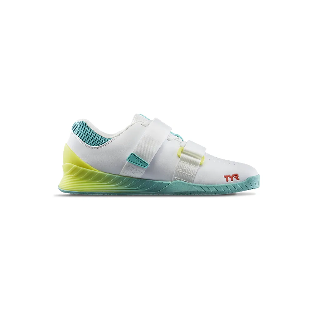 TYR L-1 Lifting Shoe White/Turq