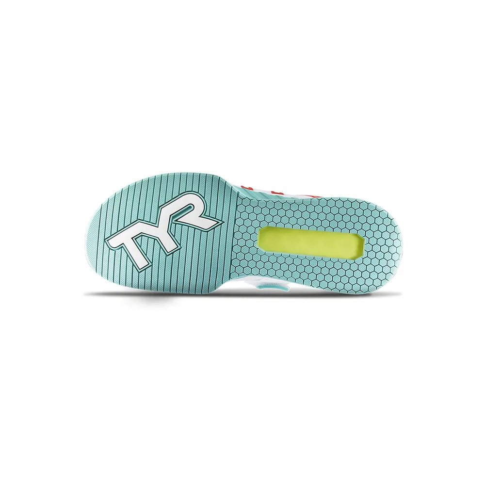 TYR L-1 Lifting Shoe White/Turq