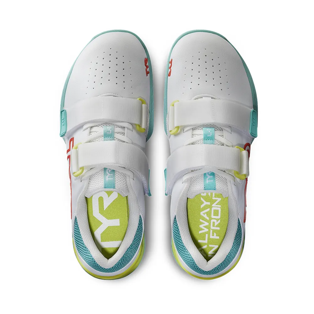 TYR L-1 Lifting Shoe White/Turq