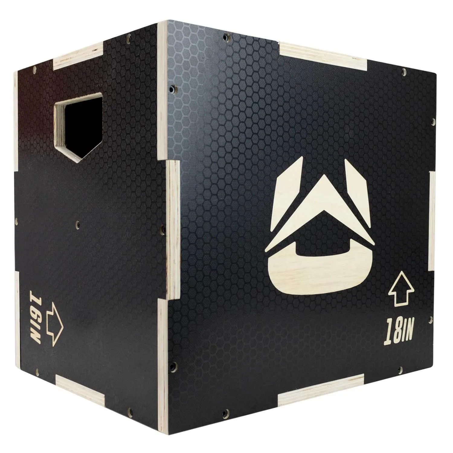 Ultra Fitness Gear 3 in 1 Anti-Slip Wood Plyo Box for Jump, Crossfit, Plyometrics. Sizes: 30/24/20, 24/20/16, 20/18/16, or 16/14/12