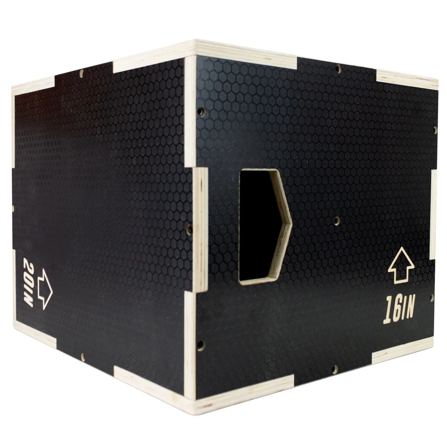 Ultra Fitness Gear 3 in 1 Anti-Slip Wood Plyo Box for Jump, Crossfit, Plyometrics. Sizes: 30/24/20, 24/20/16, 20/18/16, or 16/14/12
