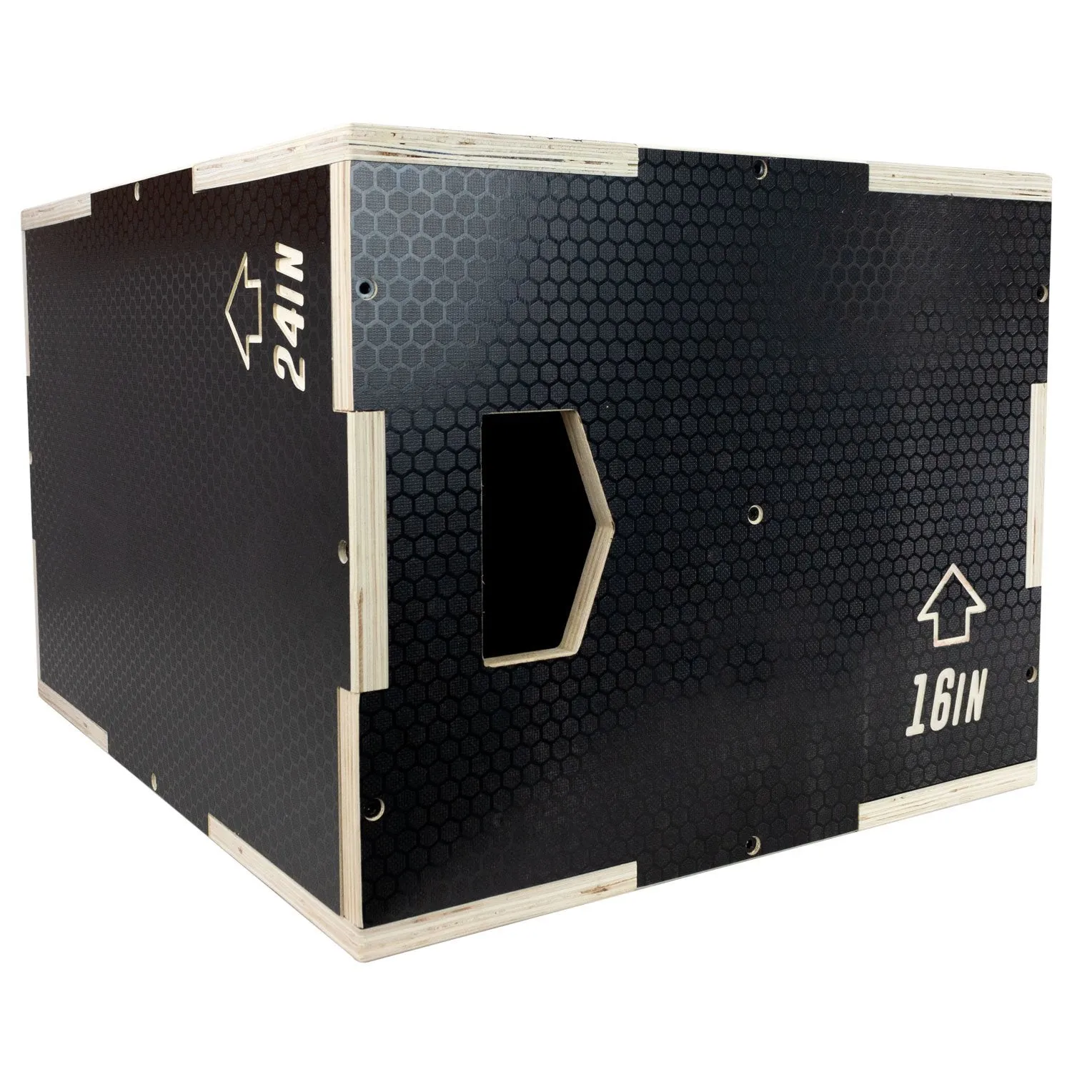 Ultra Fitness Gear 3 in 1 Anti-Slip Wood Plyo Box for Jump, Crossfit, Plyometrics. Sizes: 30/24/20, 24/20/16, 20/18/16, or 16/14/12