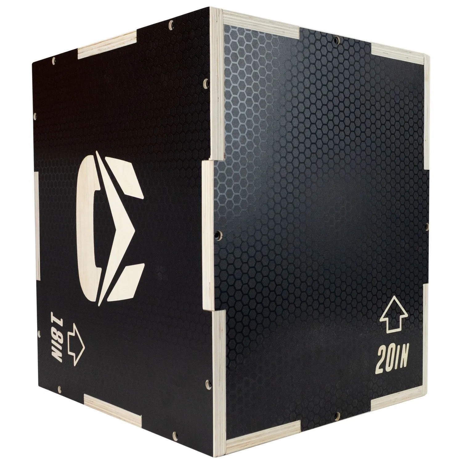 Ultra Fitness Gear 3 in 1 Anti-Slip Wood Plyo Box for Jump, Crossfit, Plyometrics. Sizes: 30/24/20, 24/20/16, 20/18/16, or 16/14/12