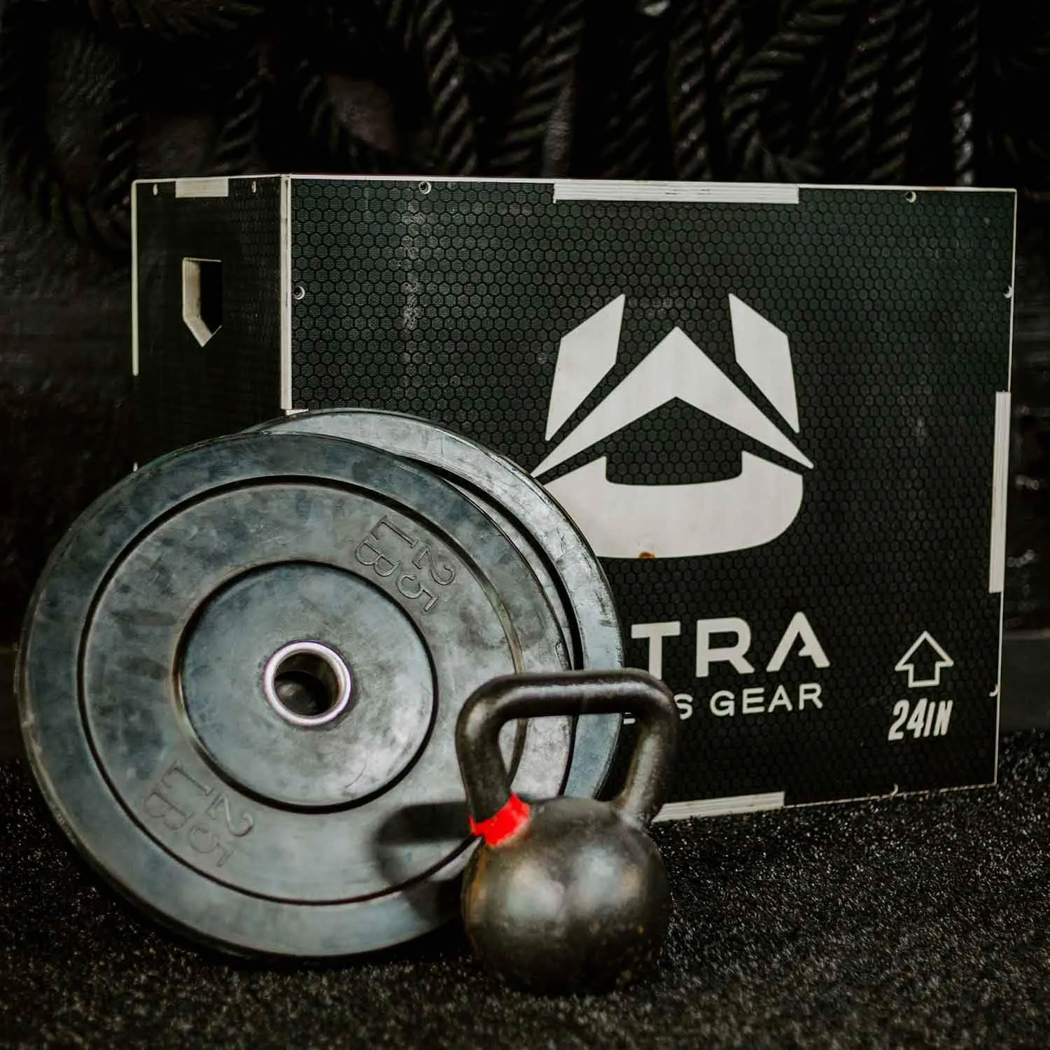 Ultra Fitness Gear 3 in 1 Anti-Slip Wood Plyo Box for Jump, Crossfit, Plyometrics. Sizes: 30/24/20, 24/20/16, 20/18/16, or 16/14/12