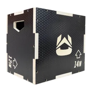 Ultra Fitness Gear 3 in 1 Anti-Slip Wood Plyo Box for Jump, Crossfit, Plyometrics. Sizes: 30/24/20, 24/20/16, 20/18/16, or 16/14/12