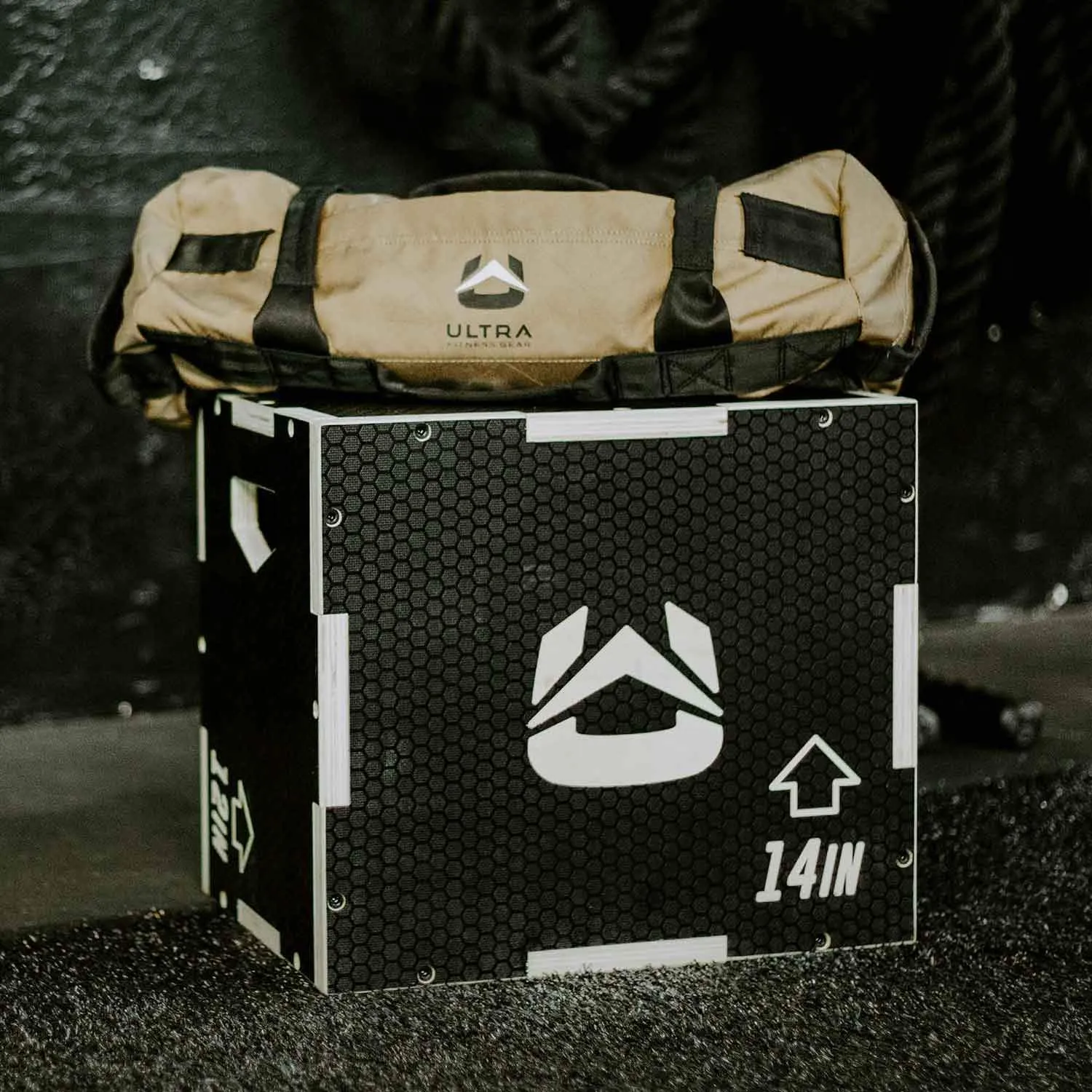 Ultra Fitness Gear 3 in 1 Anti-Slip Wood Plyo Box for Jump, Crossfit, Plyometrics. Sizes: 30/24/20, 24/20/16, 20/18/16, or 16/14/12
