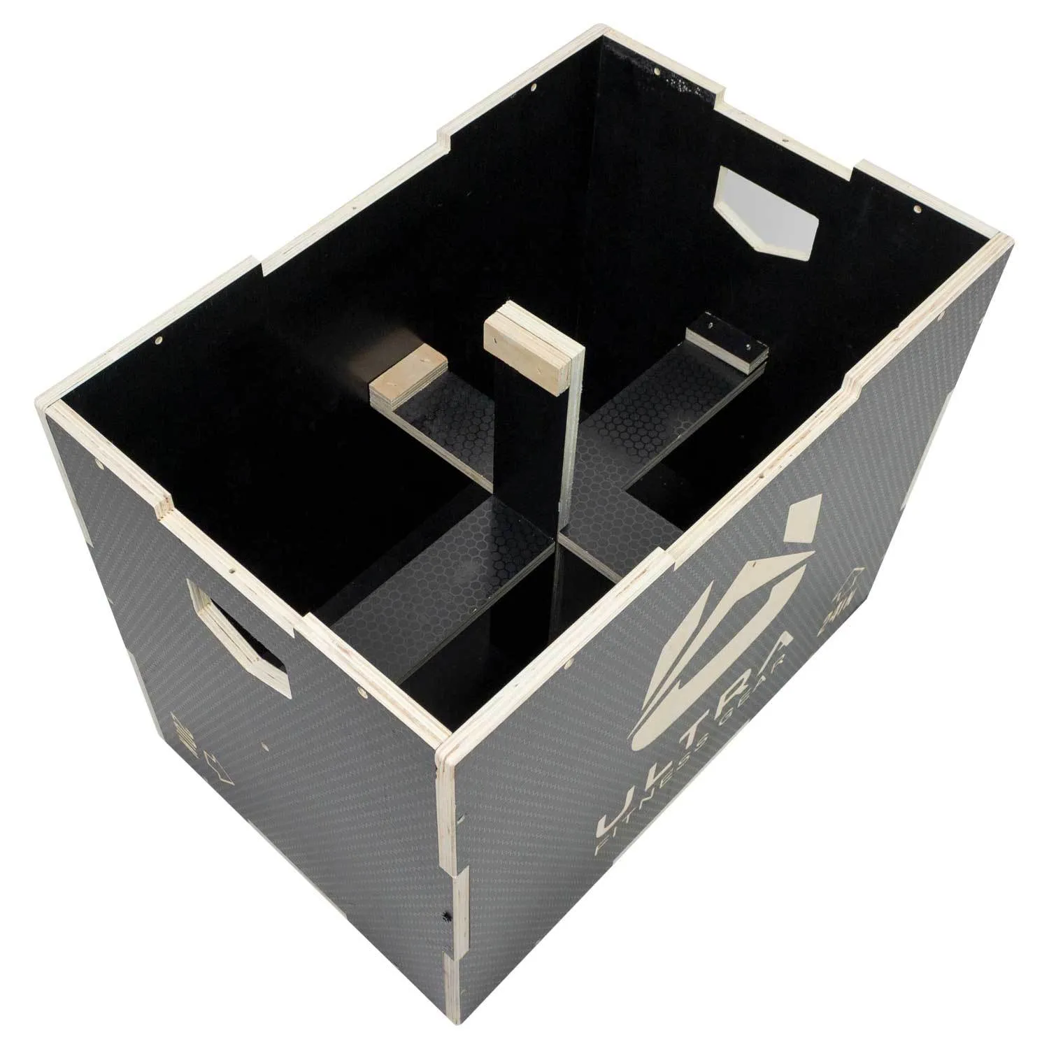 Ultra Fitness Gear 3 in 1 Anti-Slip Wood Plyo Box for Jump, Crossfit, Plyometrics. Sizes: 30/24/20, 24/20/16, 20/18/16, or 16/14/12
