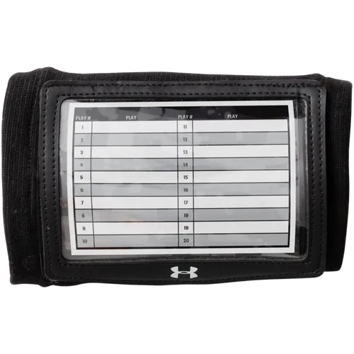 Undeniable 3-Window Wrist Coach Football Playbook Wristband
