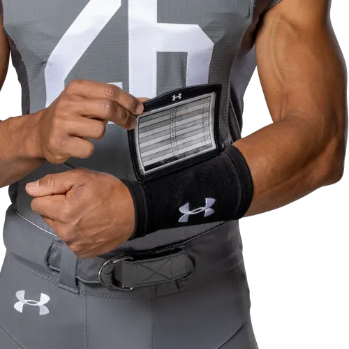 Undeniable 3-Window Wrist Coach Football Playbook Wristband