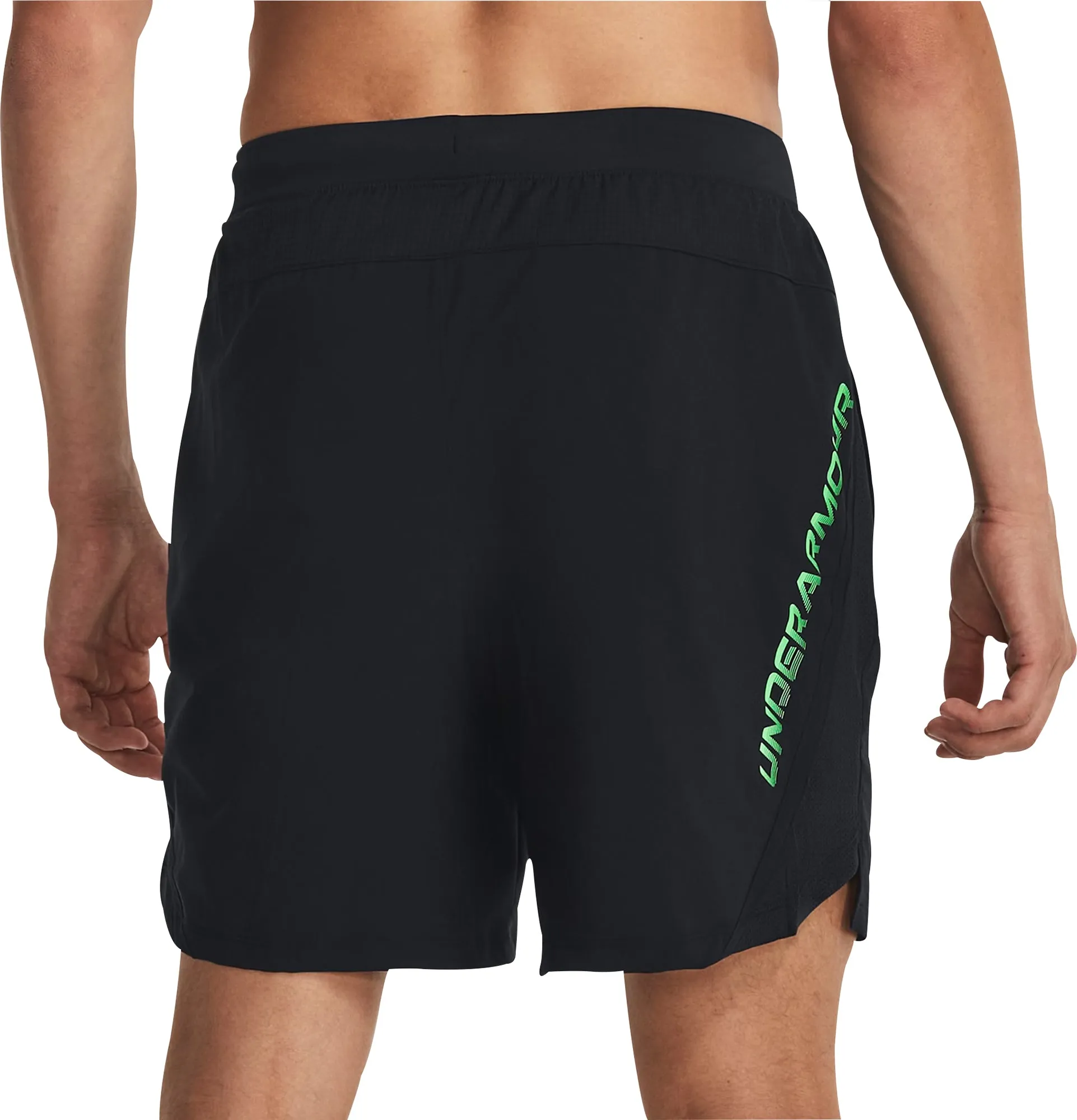 Under Armour Launch 7 Inch Graphic Mens Running Shorts - Black