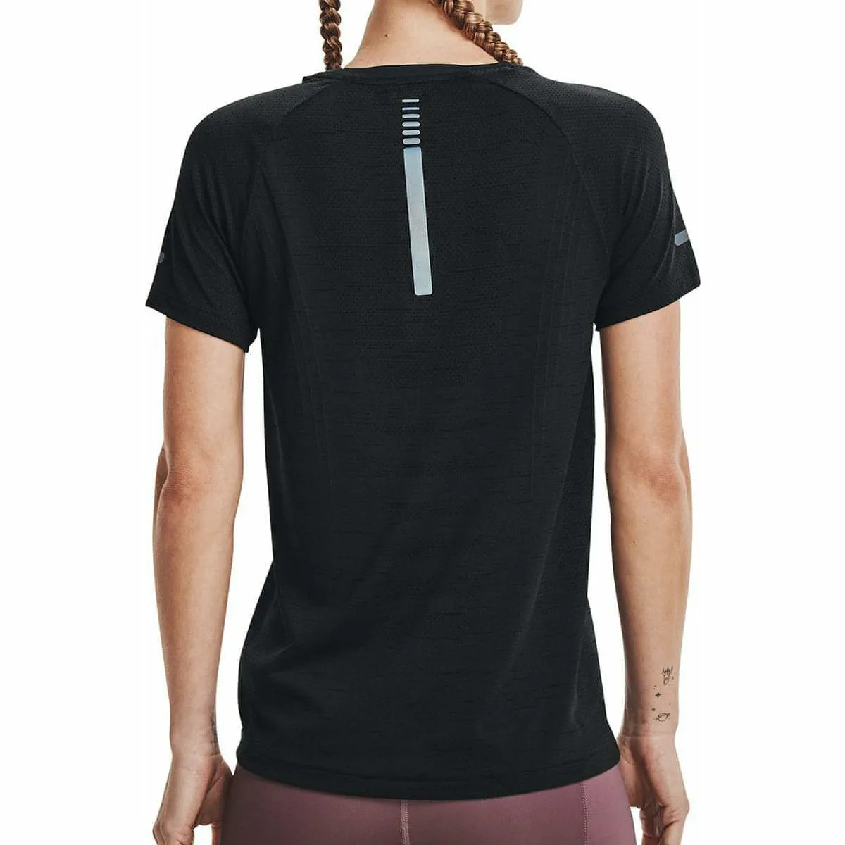 Under Armour Seamless Short Sleeve Womens Running Top - Black