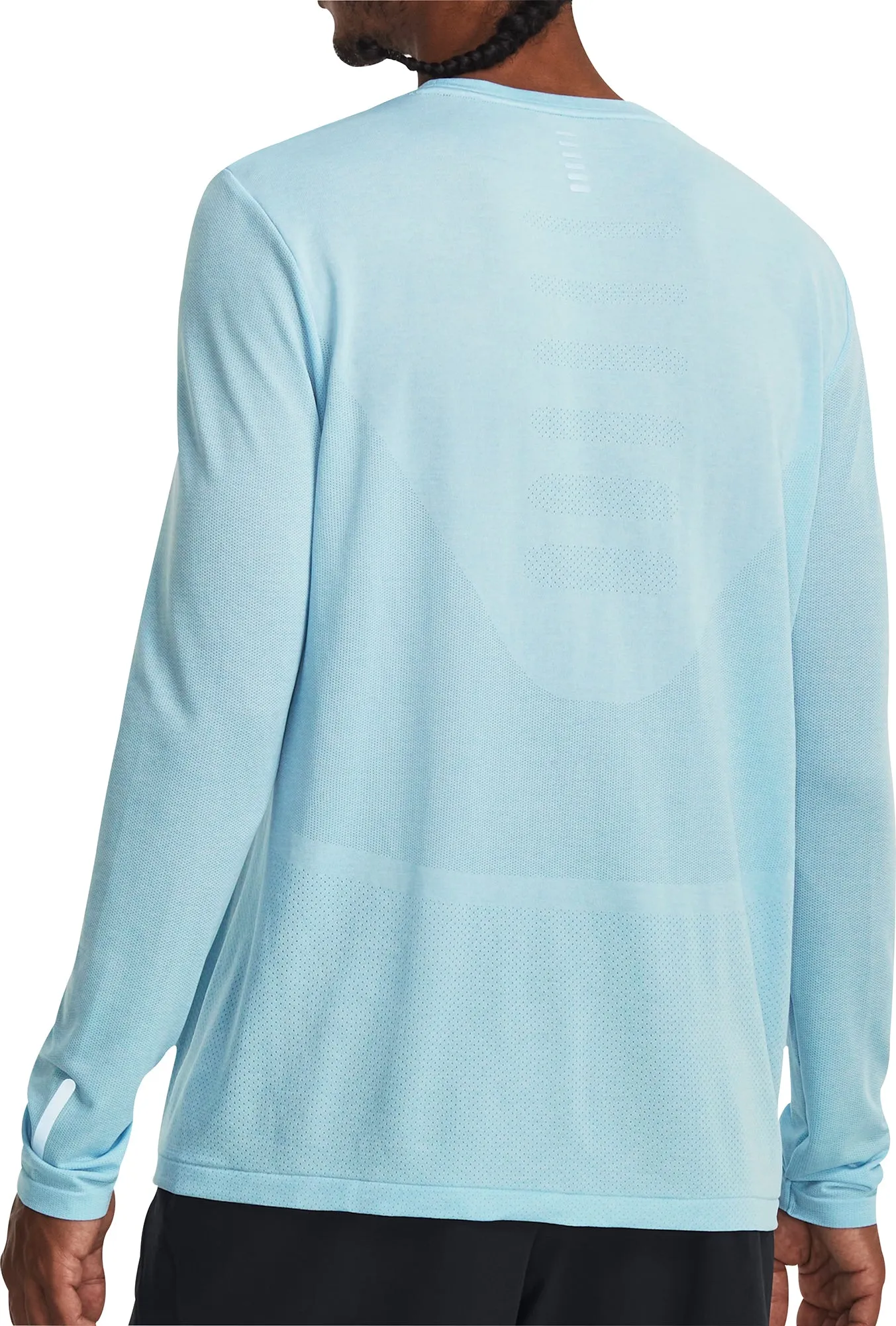 Under Armour Seamless Stride Long Sleeve Mens Running Top - Blue
