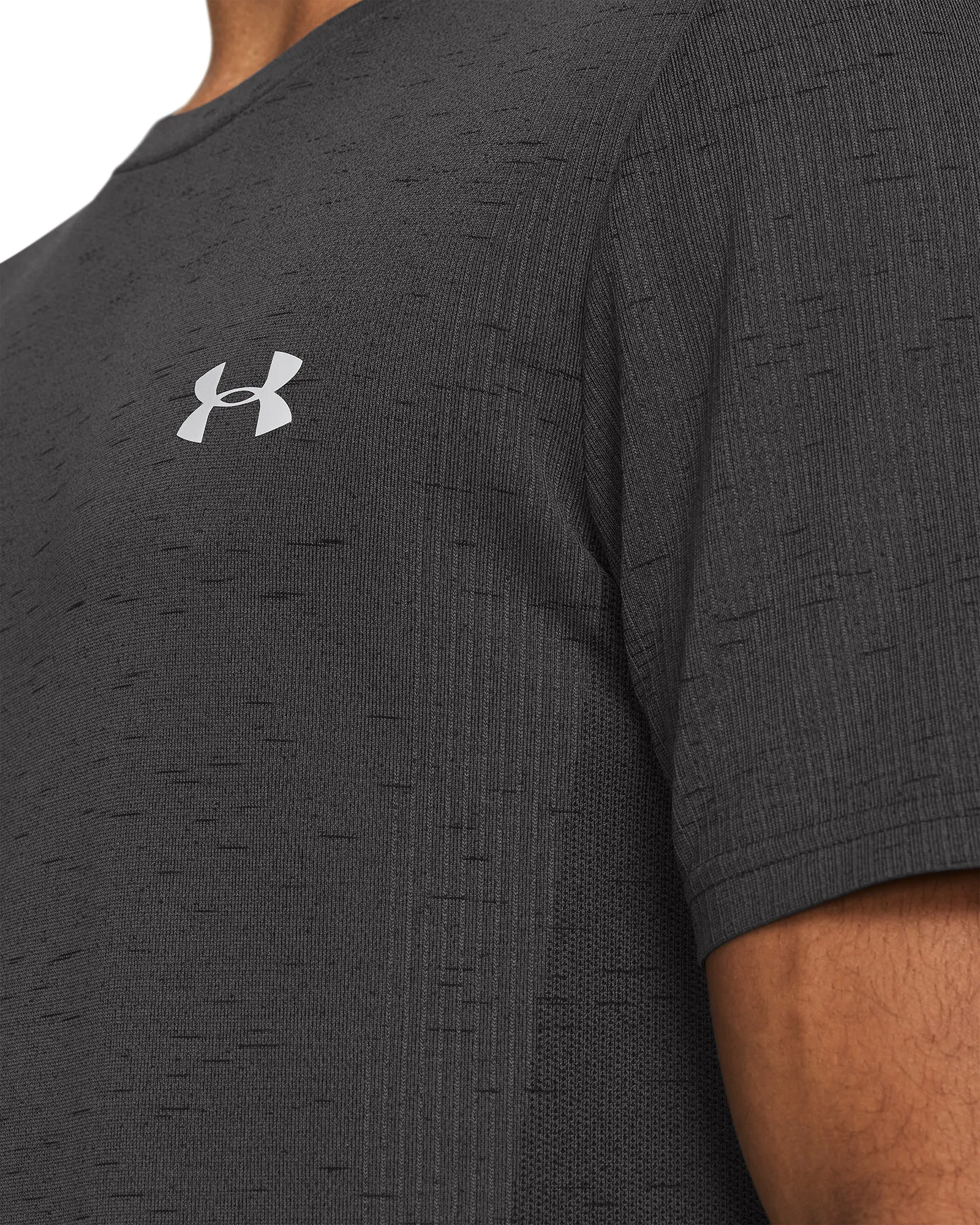 Under Armour Vanish Seamless Short Sleeve Mens Running Top - Grey