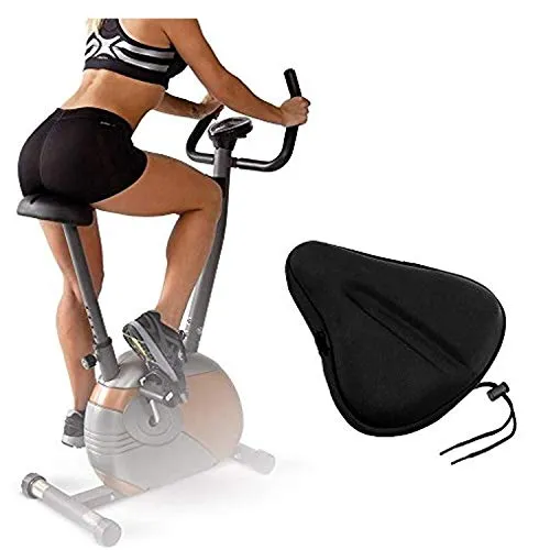 Uniavo Waterproof Classic U12 Silica Gel and High-density Foam Bicycle Seat Cover for Wide Seats (Black)