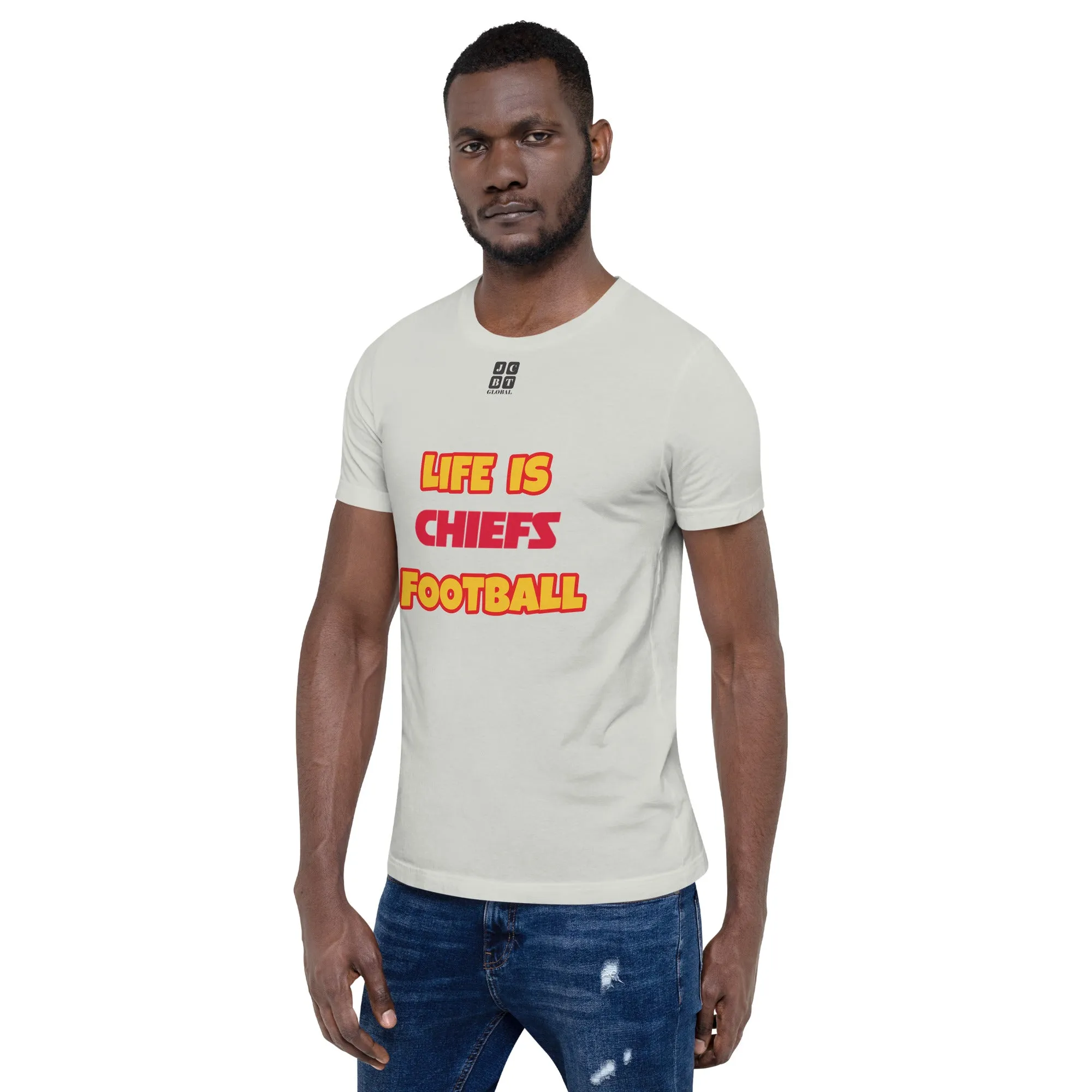 Unisex t-shirt "10107-0011-16 Life Is Chiefs Football (Black Logo)"