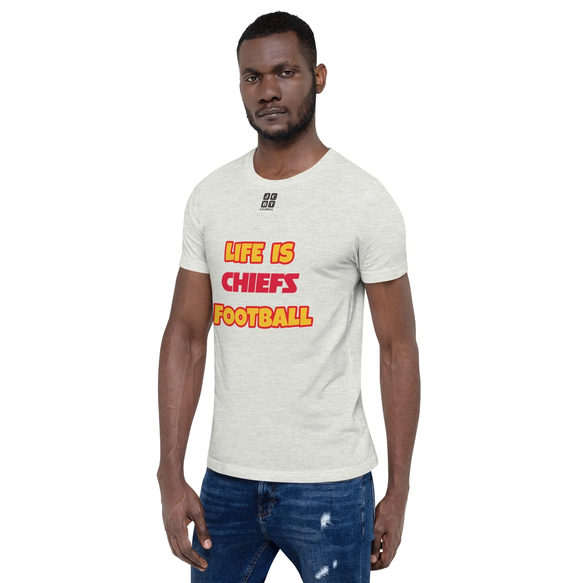 Unisex t-shirt "10107-0011-16 Life Is Chiefs Football (Black Logo)"