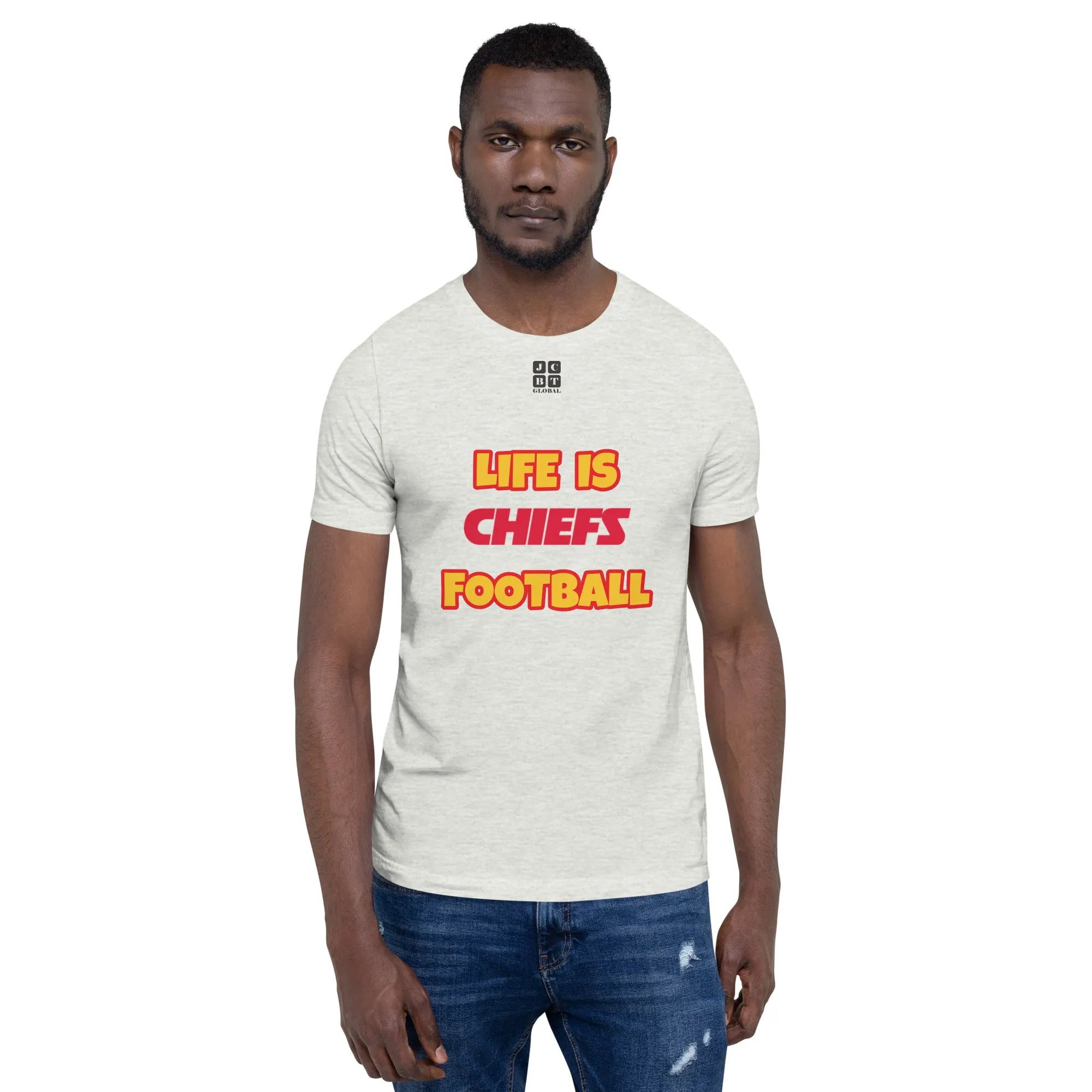 Unisex t-shirt "10107-0011-16 Life Is Chiefs Football (Black Logo)"