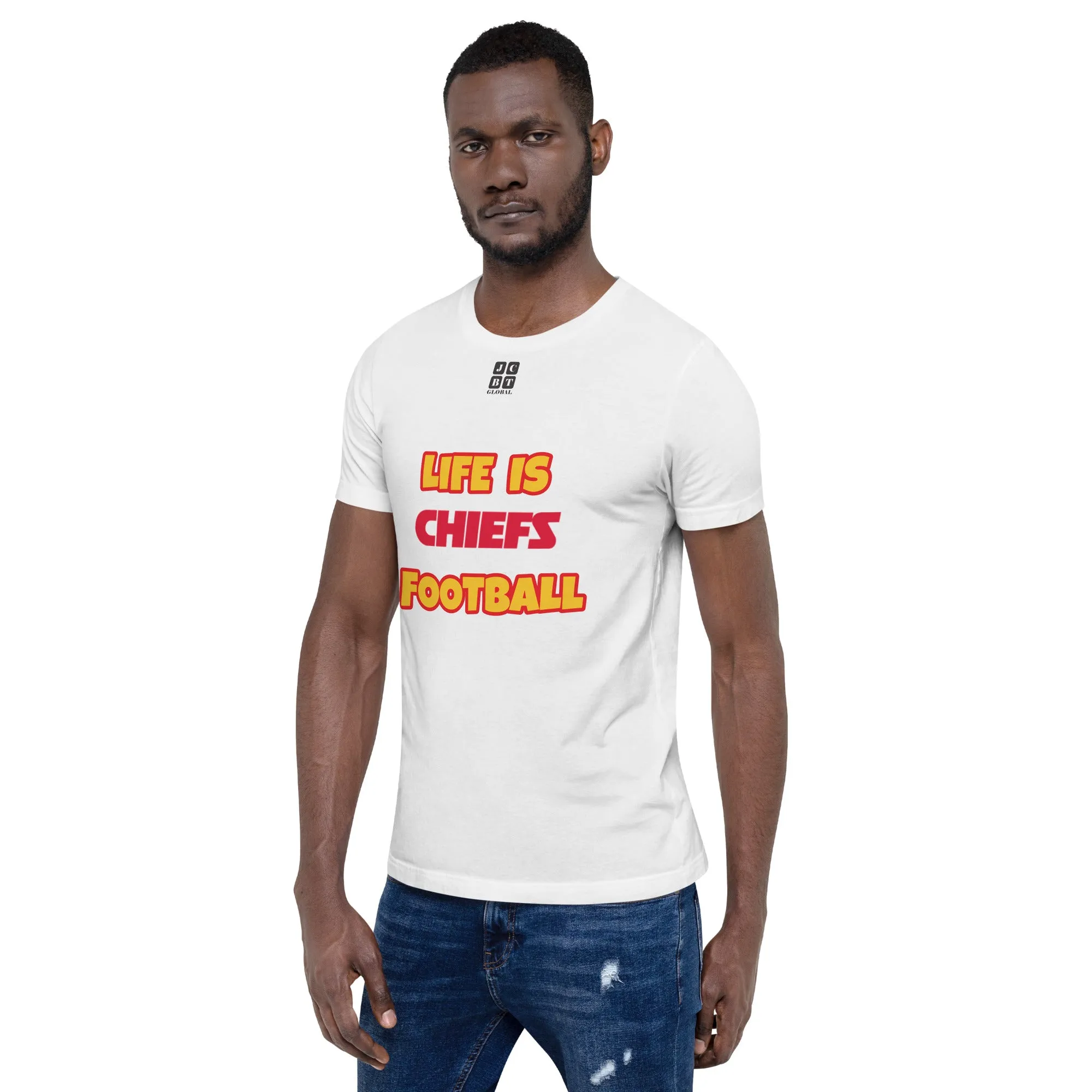 Unisex t-shirt "10107-0011-16 Life Is Chiefs Football (Black Logo)"