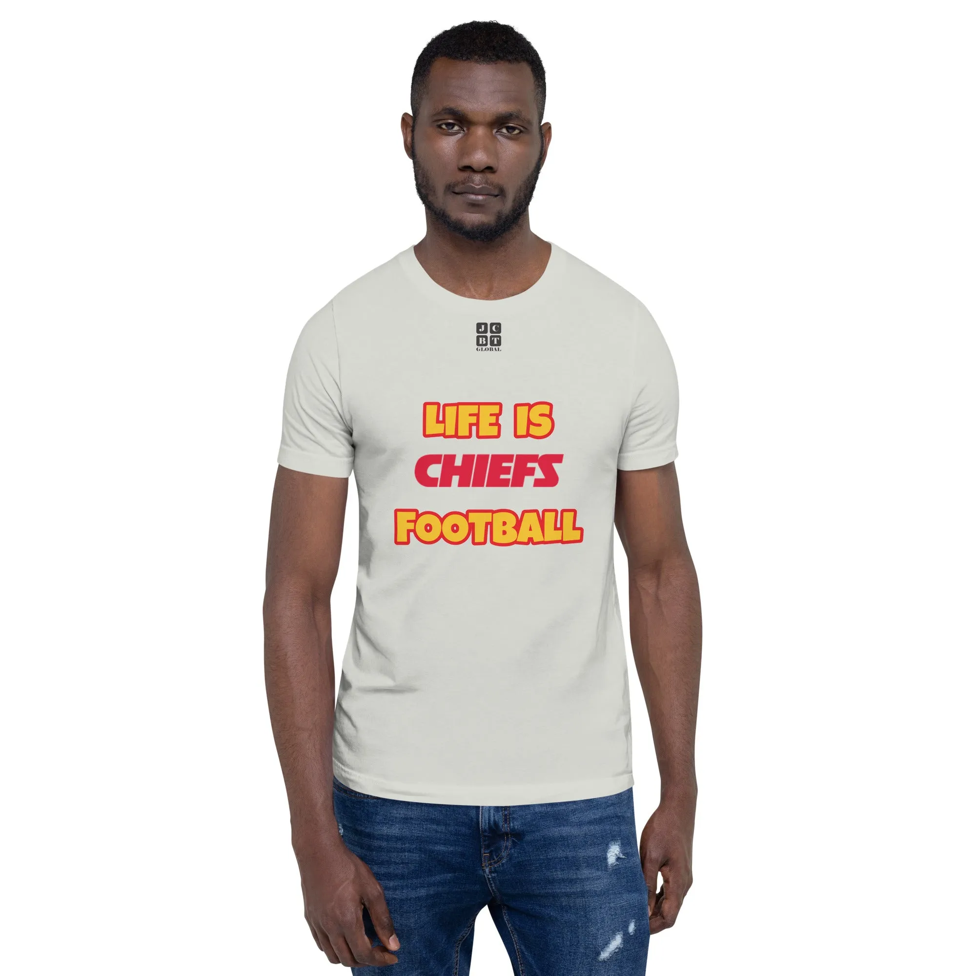 Unisex t-shirt "10107-0011-16 Life Is Chiefs Football (Black Logo)"