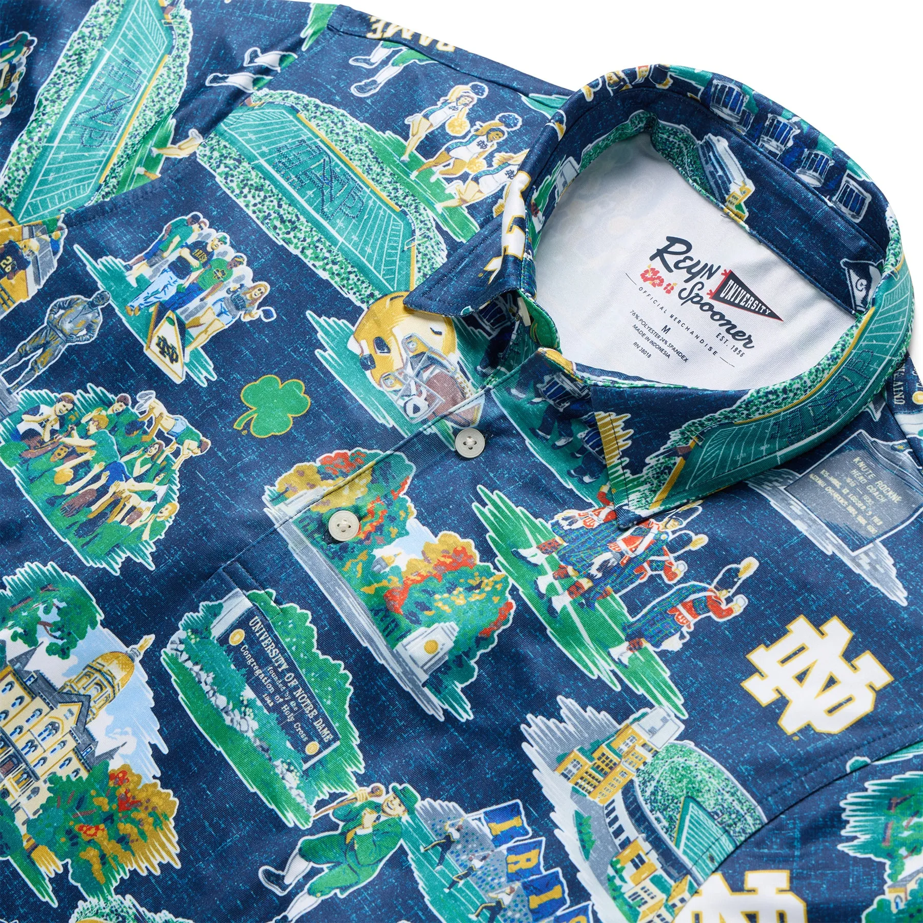 UNIVERSITY OF NOTRE DAME SCENIC PERFORMANCE POLO